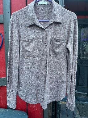 Brown Button Down Shirt